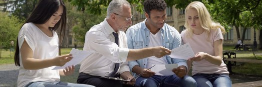 International student group shot